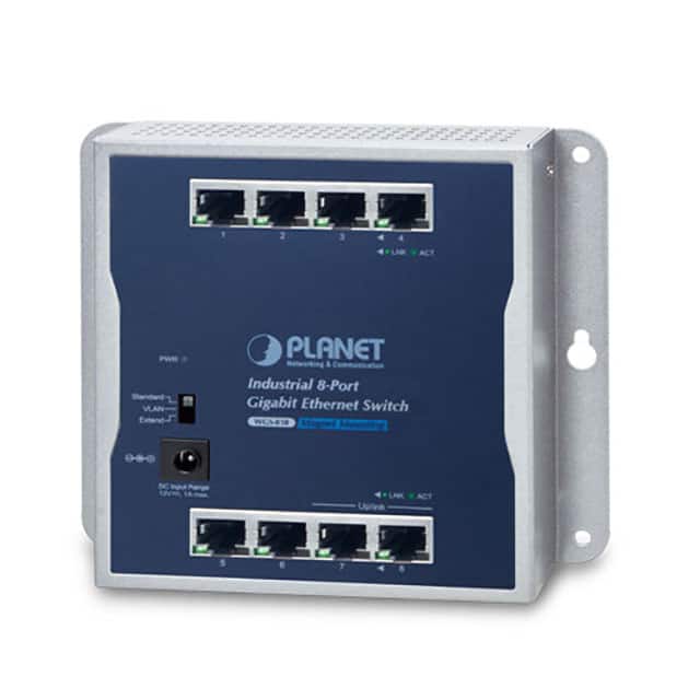 WGS-810 8-Port Wall-Mounted Gig. Switch