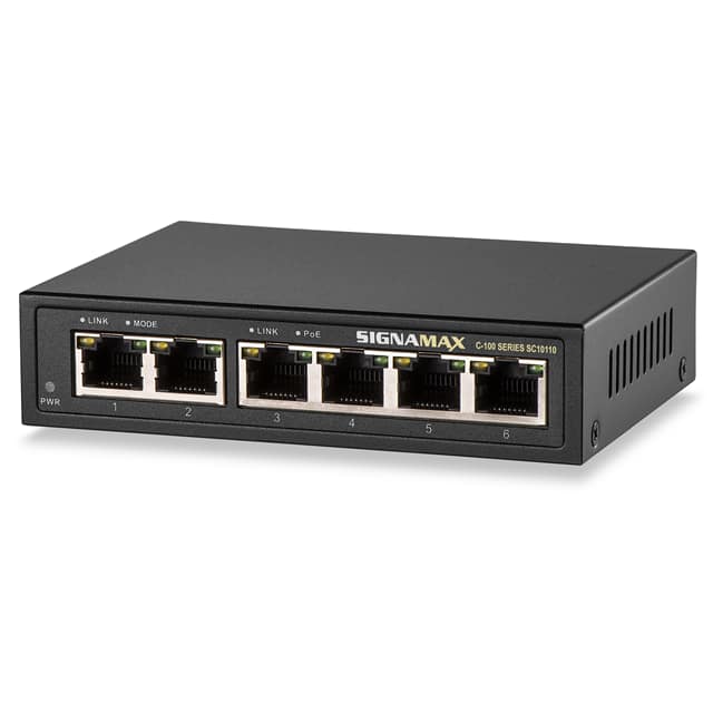 SIG FO-SC10110 4 PORT GIGABIT POE+ SWITCH