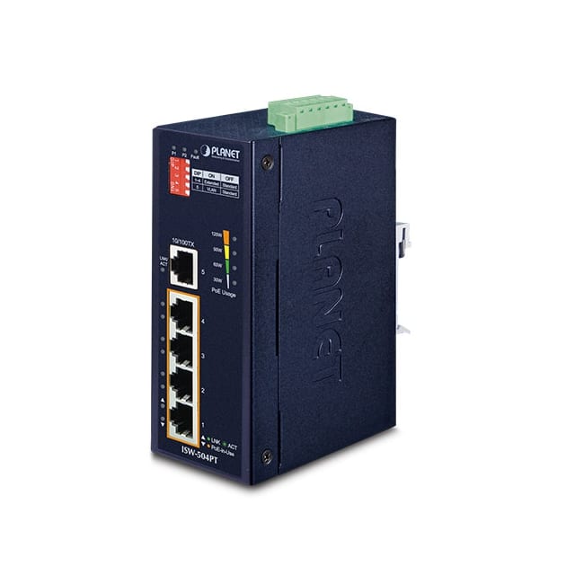 ISW-504PT IP40 4-PORT 10/100TX 802.3AT POE