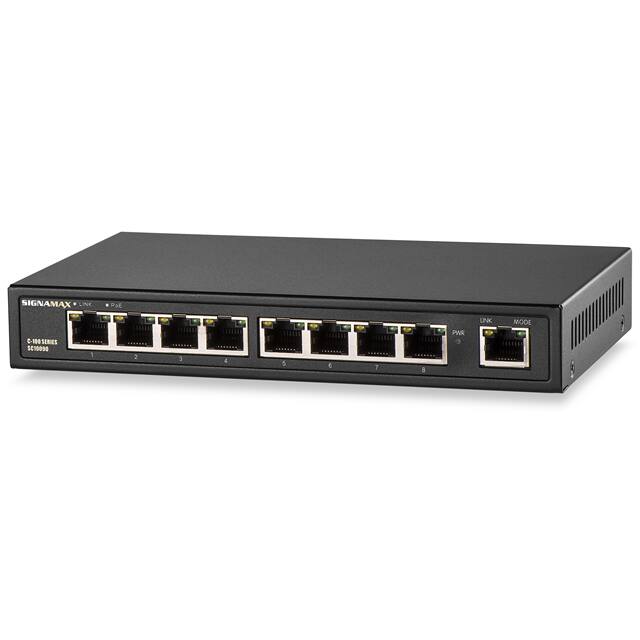 SIG FO-SC10090 8 PORT FAST ETHERNET POE+ SWITCH