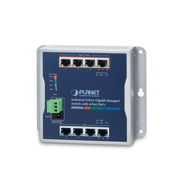 WGS-804HPT Planet Industrial 8-Port 10/100/