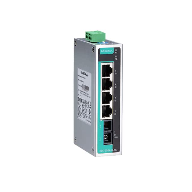 EDS-205A-M-SC 5-PORT UNMANAGED ETH SW W/M-SC