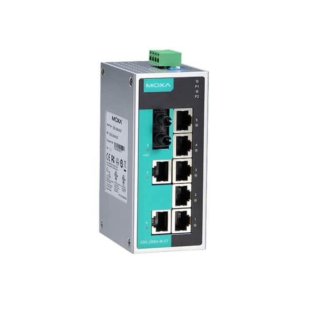 EDS-208A-M-ST UNMANAGED ETHERNET SWITCH WITH 7