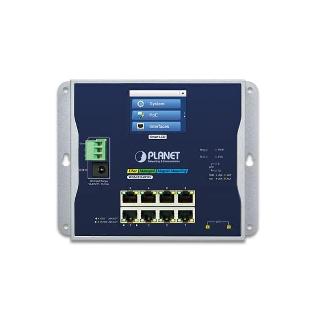 WGS-5225-8T2SV PLANET INDUSTRIAL 8-PORT 10/100/
