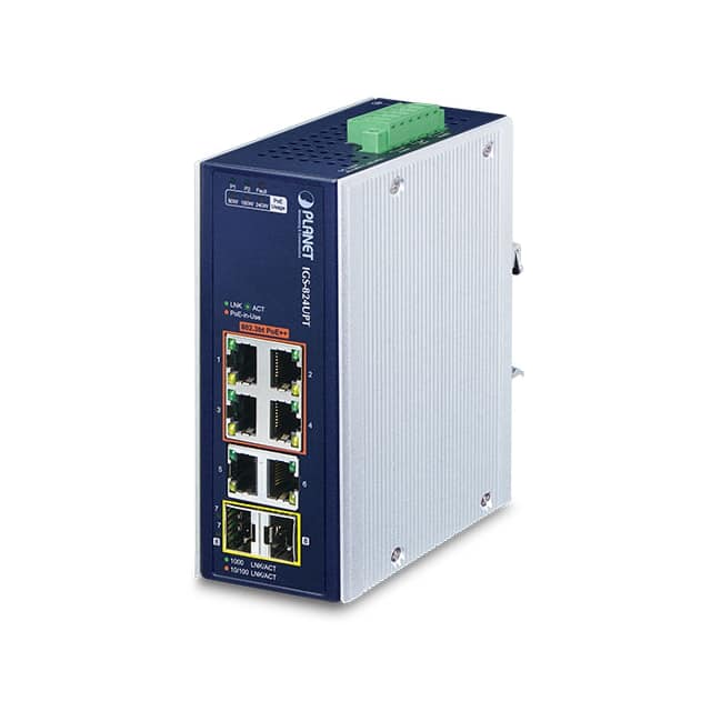 IGS-824UPT IP30 INDUSTRIAL 4-PORT 10/100/10