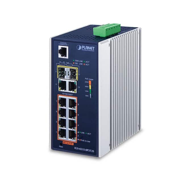 IGS-4215-8P2T2S IP30 INDUSTRIAL L2/L4 8-PORT 10/