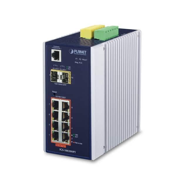 IGS-10020HPT IP30 INDUSTRIAL L2+/L4 8-PORT 10