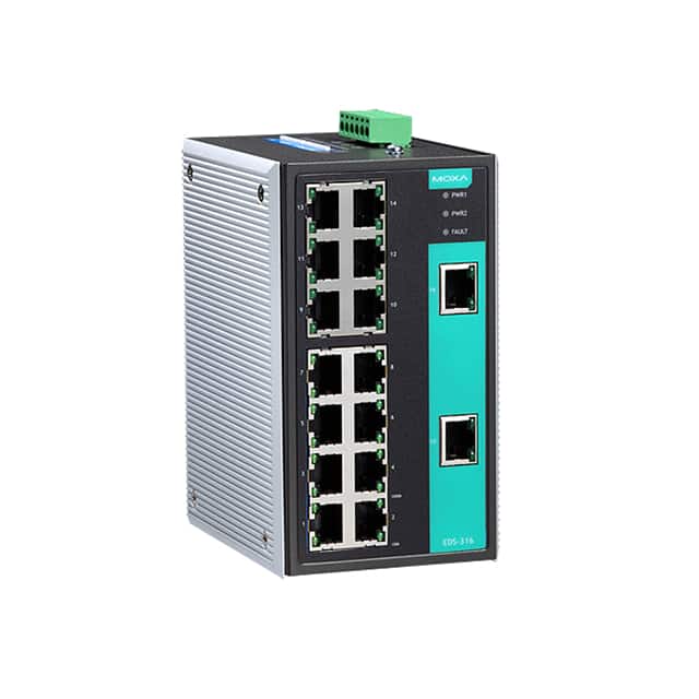 EDS-316-T 16 PORT UNMANAGED ETH SW, WIDE T