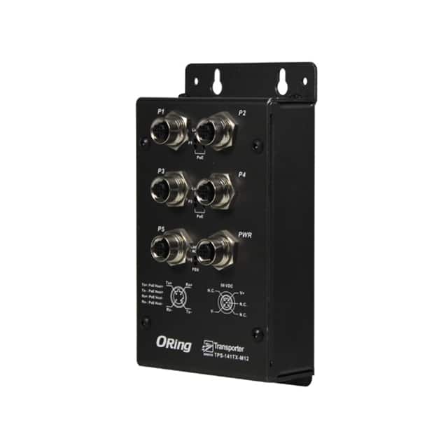 TPS-141TX-M12 EN50155 IP40  4X 10/100TX (M12)