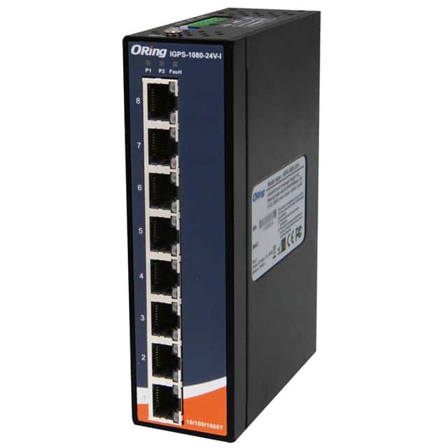 IGPS-1080-24V-I SLIM TYPE 8 X 10/100/1000TX (RJ-
