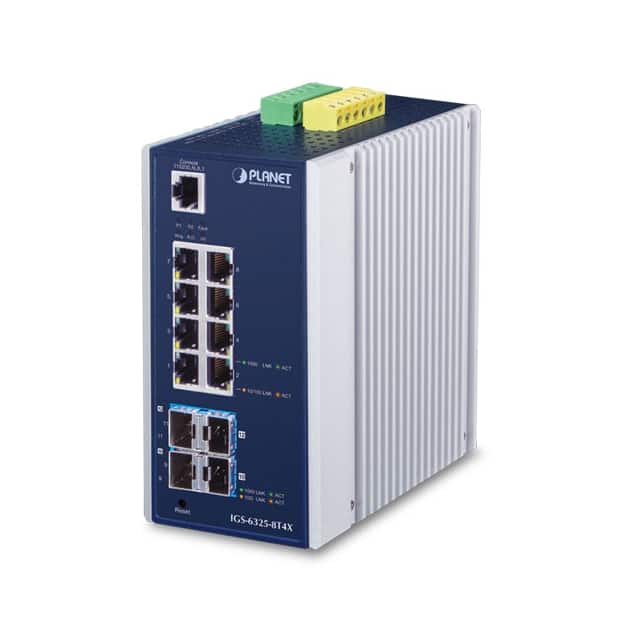 IGS-6325-8T4X IP30 INDUSTRIAL L3 8-PORT 10/100