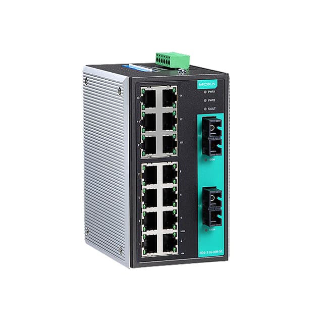 EDS-316-MM-SC 16-PORT UNMANAGED ETH W/MM-SC