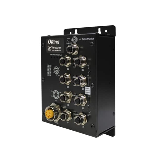 TGPS-1080-M12-BP2 EN50155 IP40  8X 10/100/1000TX (