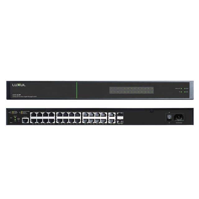 LUX-AMS-2624P-PC 26-PORT POE+ GB MANAGED SWITCH