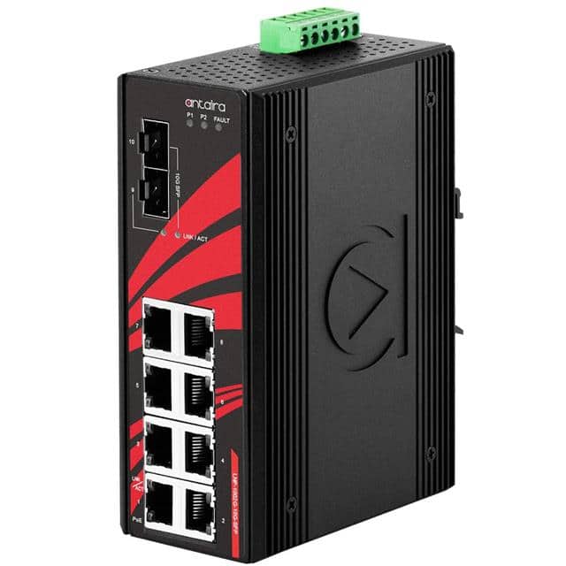LNP-1002G-10G-SFP 10-PORT INDUSTRIAL GIGABIT POE+