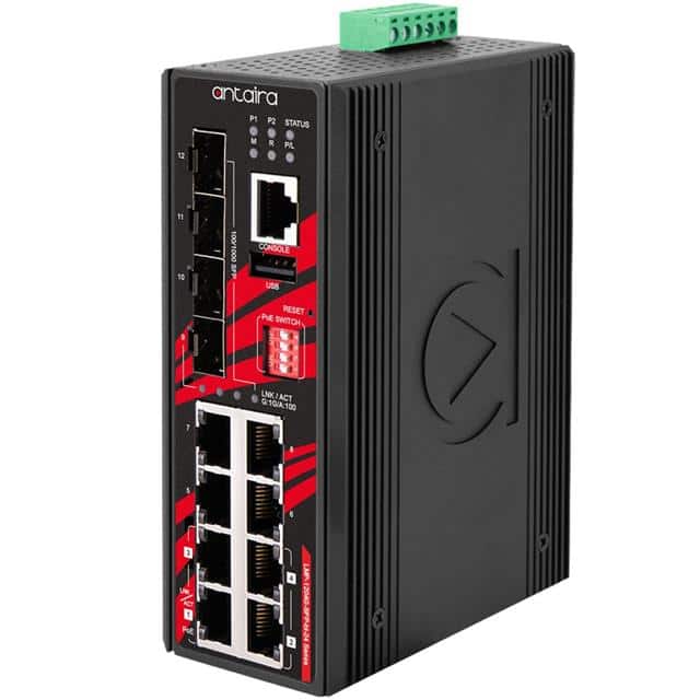 LMP-1204G-SFP-BT-24-T 12-PORT INDUSTRIAL GIGABIT IEEE