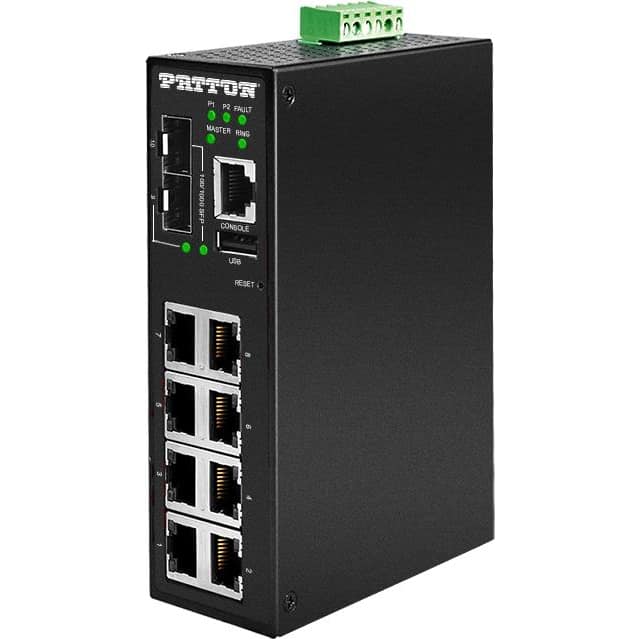 FP2008E/2SFP/8AT/48DC FIBERPLEX MANAGED INDUSTRIAL POE