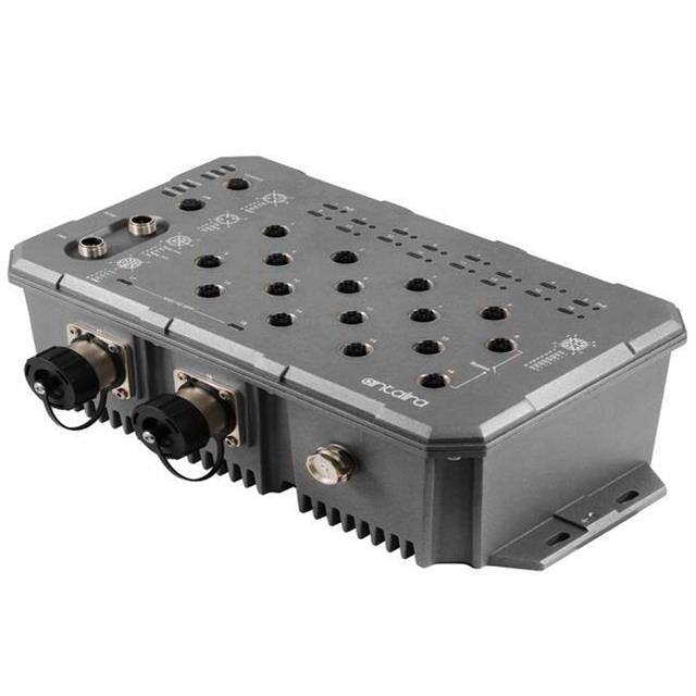 LMP-1802G-M12-10G-SFP-67-24-T 18-Port Industrial M12 IP67 Wate
