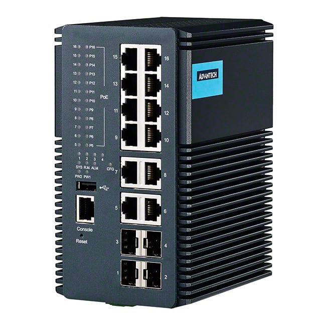 EKI-9316-P0ID42E NETWORK SWITCH-MANAGED 16 PORT