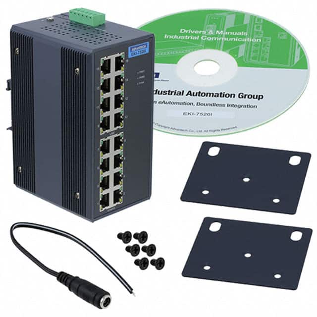 EKI-7526I-AE NETWORK SWITCH-UNMANAGED 16 PORT