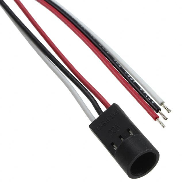 CNX_D_X_4_6_08 LED CONN CBL ASSY 5MM 3LD