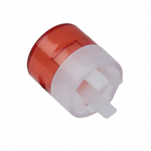 AT4169CB CAP ROUND INDICATOR RED WHITE