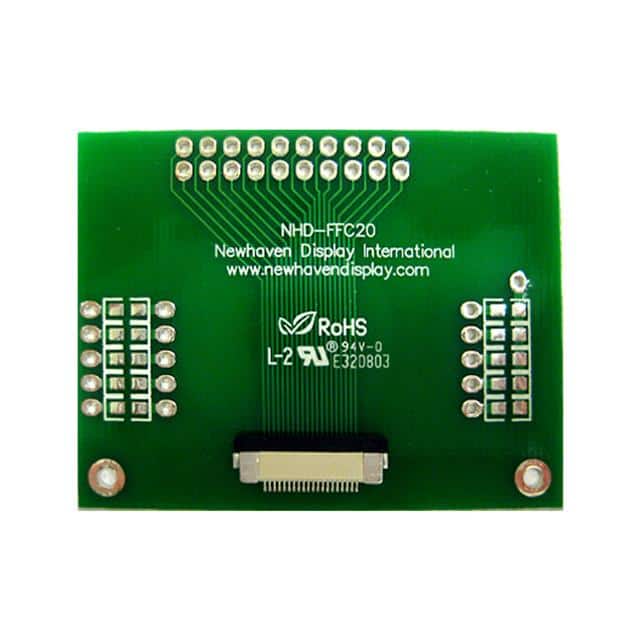 NHD-FFC20 PCB ADAPTER 20P FFC-THRU-HOLE