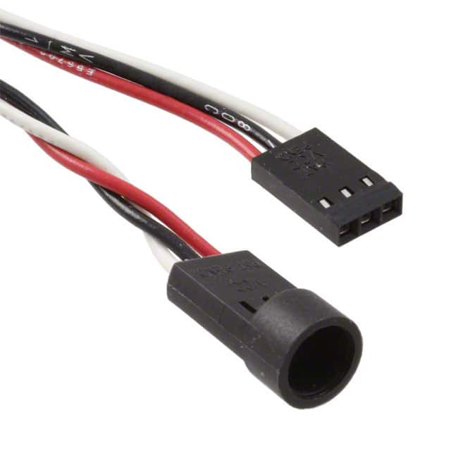 CNX_D_F_4_6_08 LED CONN CBL ASSY 5MM 3LD