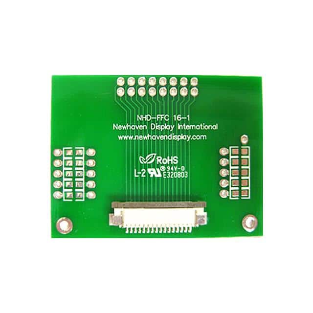 NHD-FFC16-1 PCB ADAPTER 16P 1MM FFC-THRUHOLE
