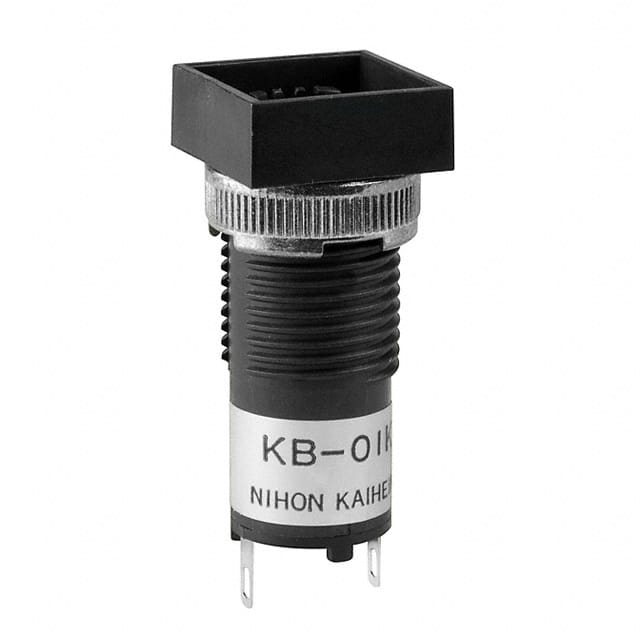KB01KW01 SWITCH IND PB SQ BLACK HSNG SLD