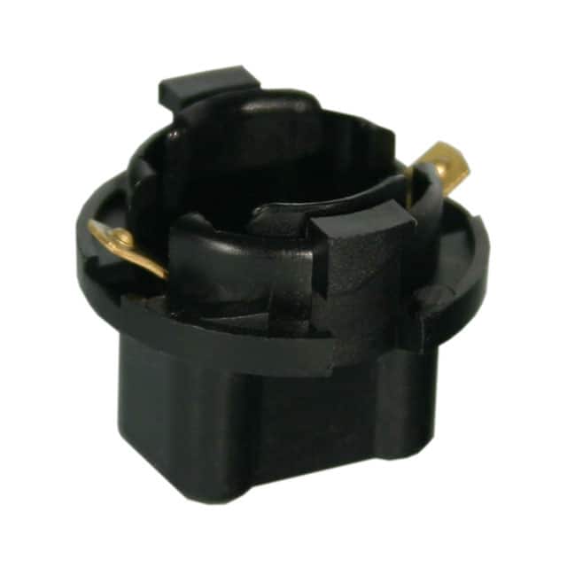 2919 LAMP SOCKET WEDGE BASE T-3.25 BK