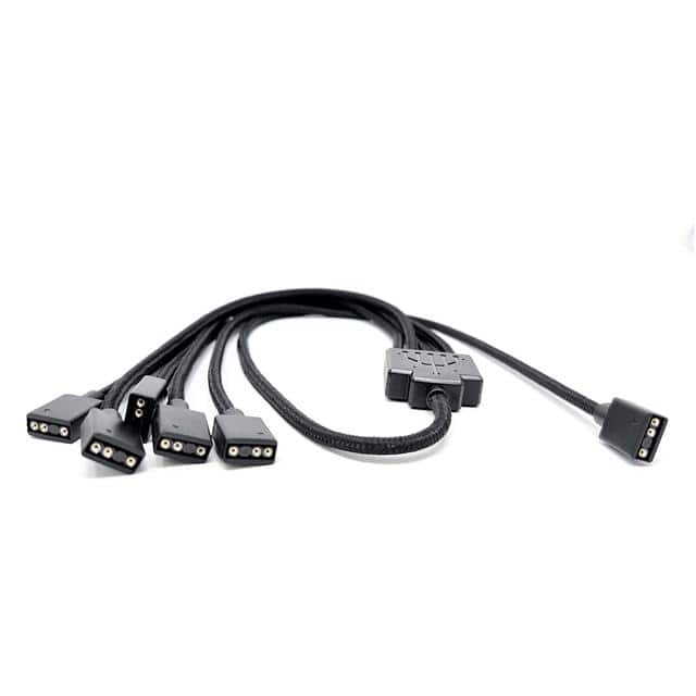 F04-15AS70-BK 70cm 3Pin 1-5 ARGB Split Cable