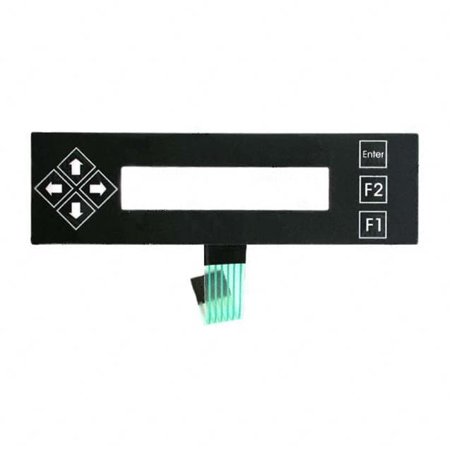 B202A-BK BRACKET BLACK WITH 7KEY OVERLAY