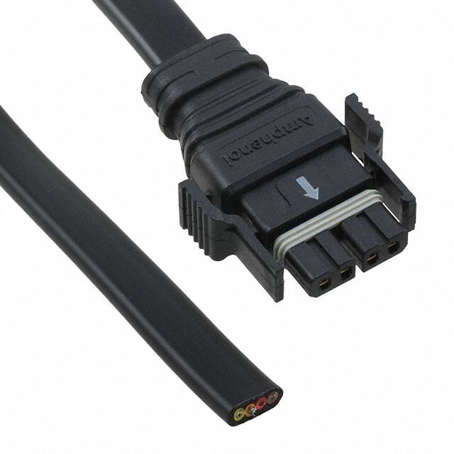 SSL12-P4LP0-M20H01 CABLE 4POS PLUG 1M