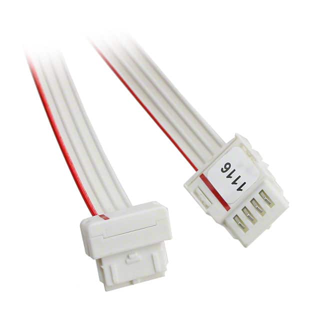 2154175-3 CABLE ST LEFT-R/A DOWN RED 300MM
