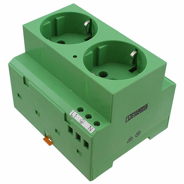 2941523 DIN RAIL SOCKET FOR 2 GLOW LAMP