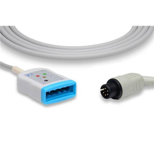 D900 ECG TRUNK CABLES MOLDED DIN STYLE Replacement for Zoll Medical D90