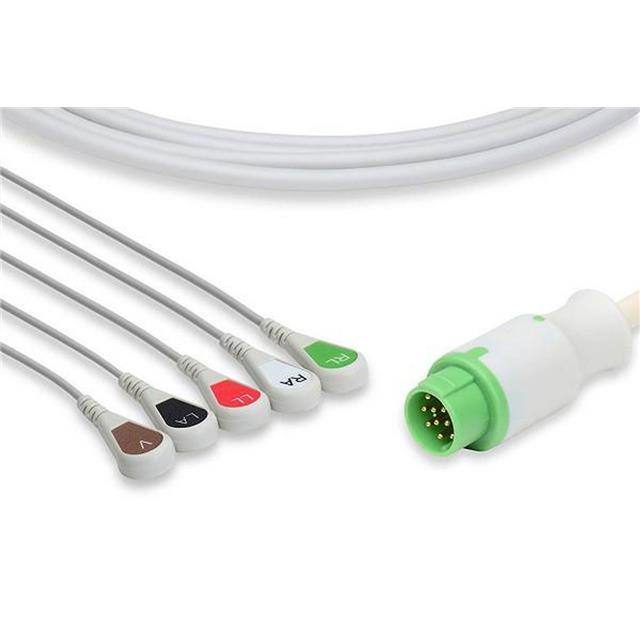 WX-KHTA-7-C2575S0 DIRECT-CONNECT ECG CABLES Replacement for Vitalogic C2575S