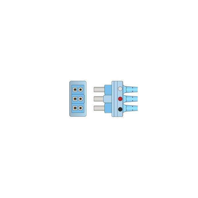 DLP-03AB-40AS-0100 DISPOSABLE ECG LEADWIRES Replacement for Curbell DLP-03AB