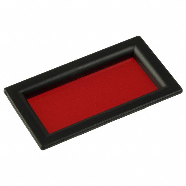 6301050 LED DISPLAY BEZEL BLK W/RED LENS
