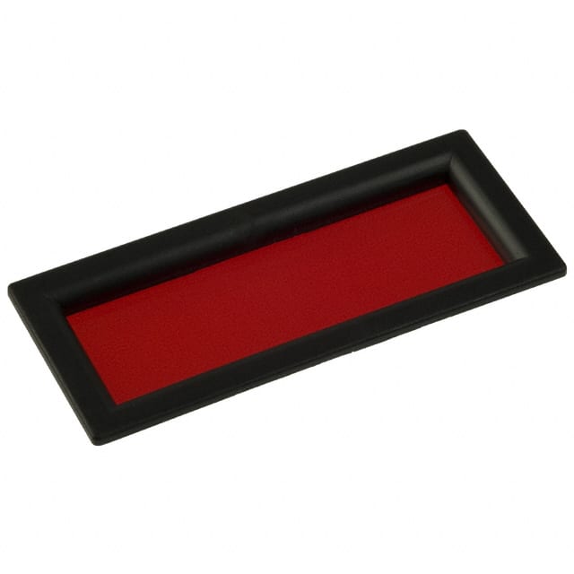 6302050 LED DISPLAY BEZEL BLK W/RED LENS