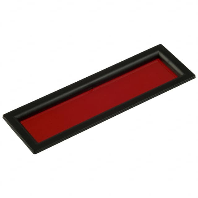 6303050 LED DISPLAY BEZEL BLK W/RED LENS