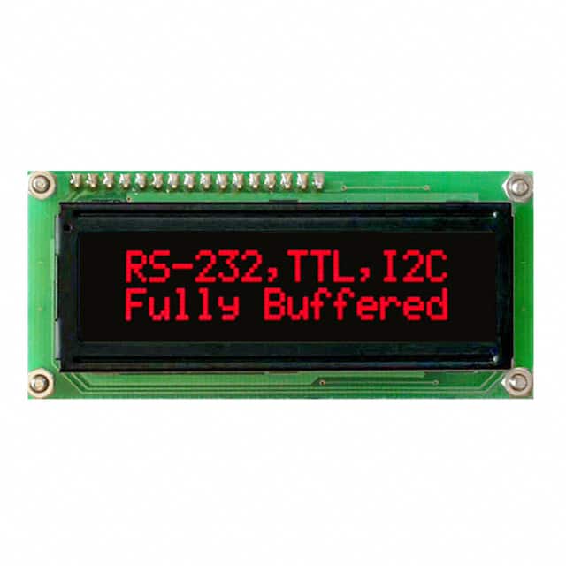 LK162-12-R-E LCD MODULE 32 DIG 16 X 2 RED