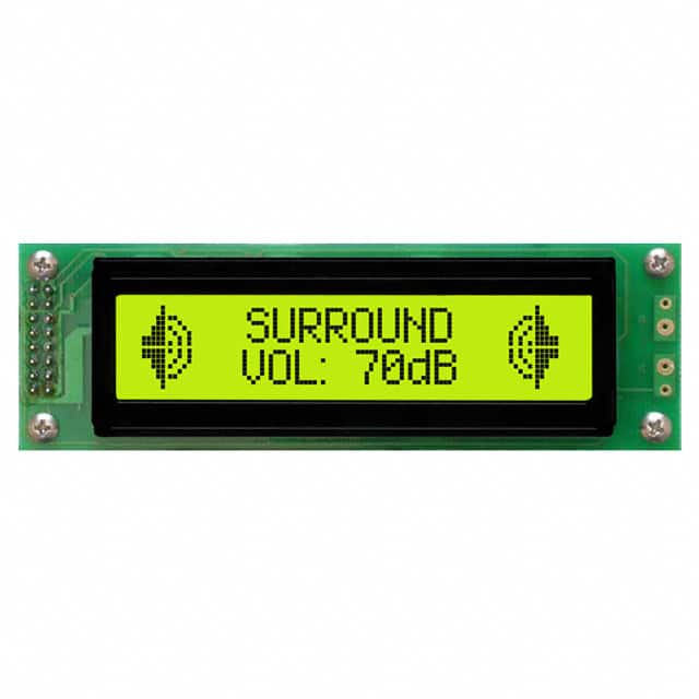 LK202-25-V LCD MOD 40DIG 20X2 TRANS YLW/GRN