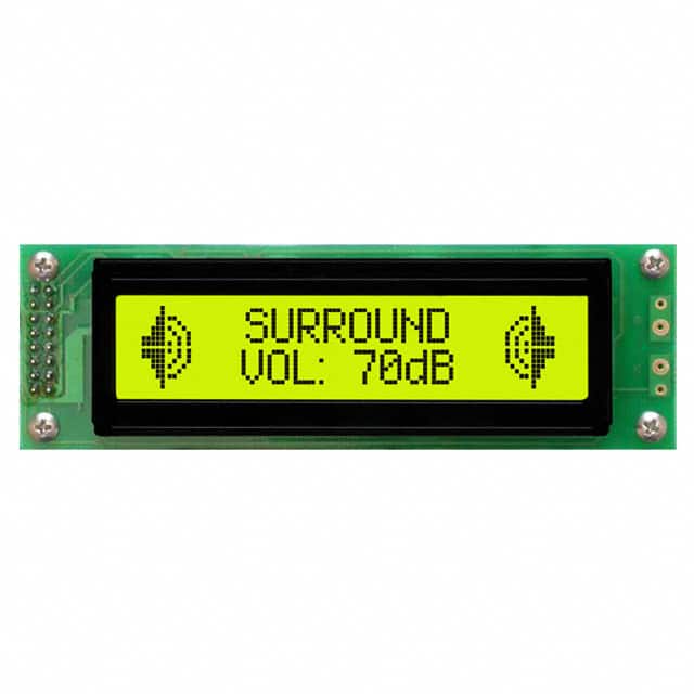 LK202-25-E LCD MOD 40DIG 20X2 TRANS YLW/GRN