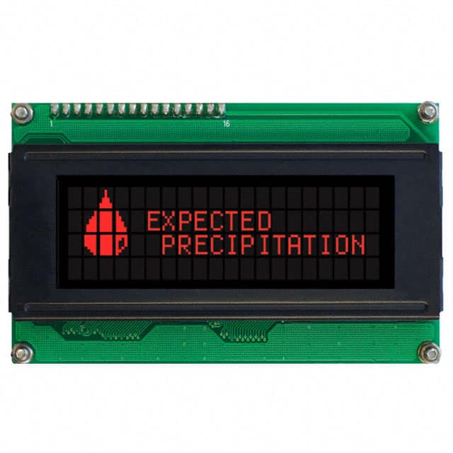 LK204-25-R-V LCD MOD 80DIG 20X4 TRANSMISV RED