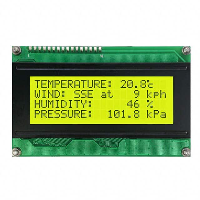 LK204-25-422 LCD MOD 80DIG 20X4 TRANS YLW/GRN