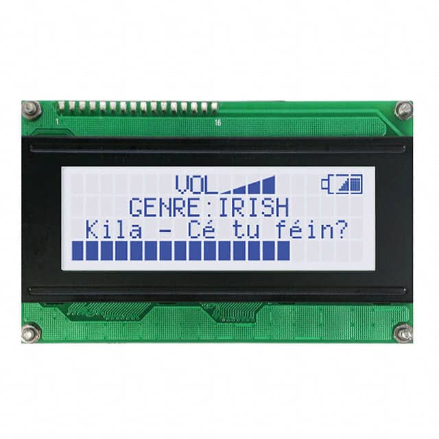 LK204-25-422-GW LCD MOD 80DIG 20X4 TRANSMISV WHT