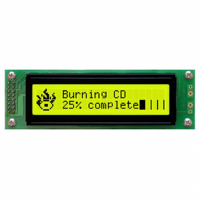 LK202-25-USB-E LCD MOD 40DIG 20X2 TRANS YLW/GRN