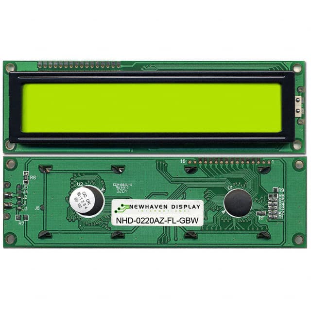 NHD-0220AZ-FL-GBW LCD MOD 40DIG 20X2 TRANS YLW/GRN